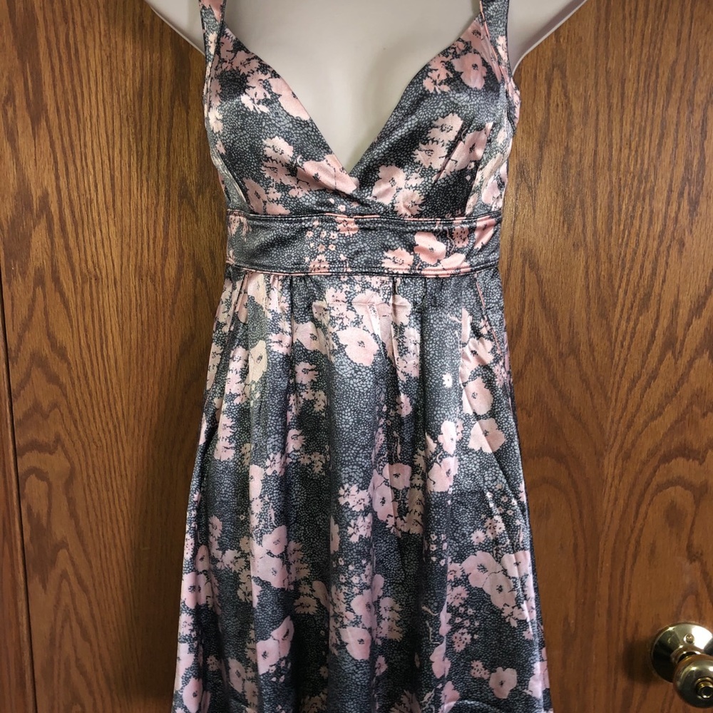 GUESS By Marciano Silk Dress Lined Floral Print XS